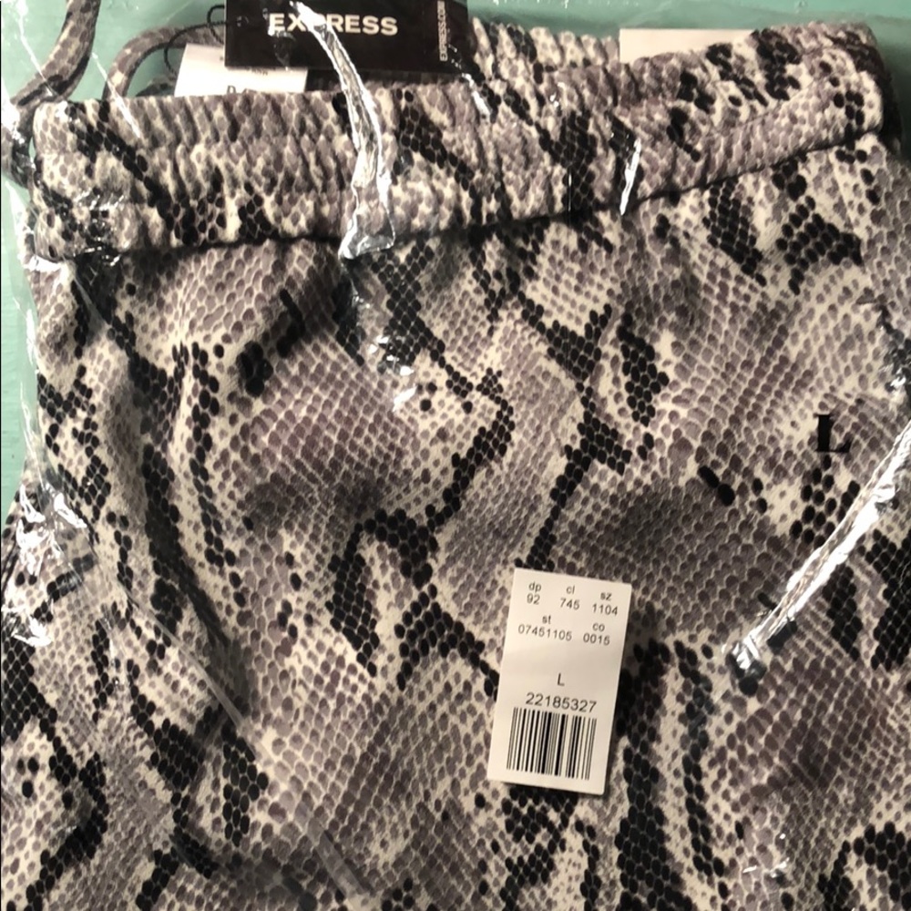 Express snakeskin pants